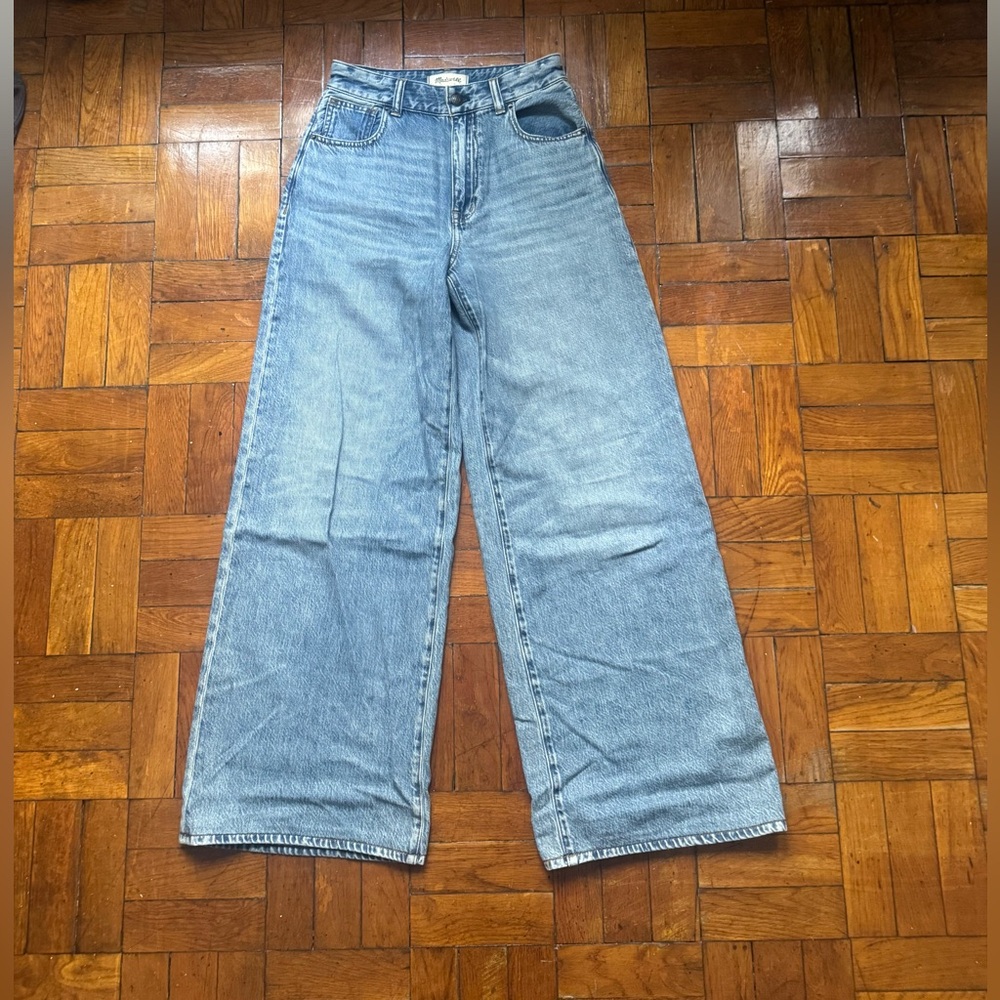 Madewell Superwide Leg Jeans in Airy Denim